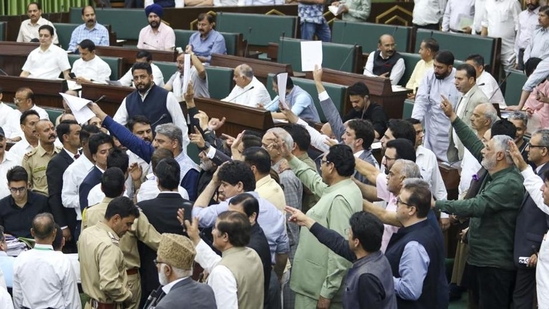 J&K assembly adjourned for the day amid uproar over Waqf bill