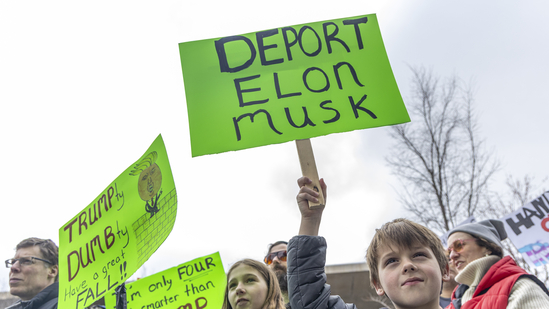 Protest Against Trump and Musk