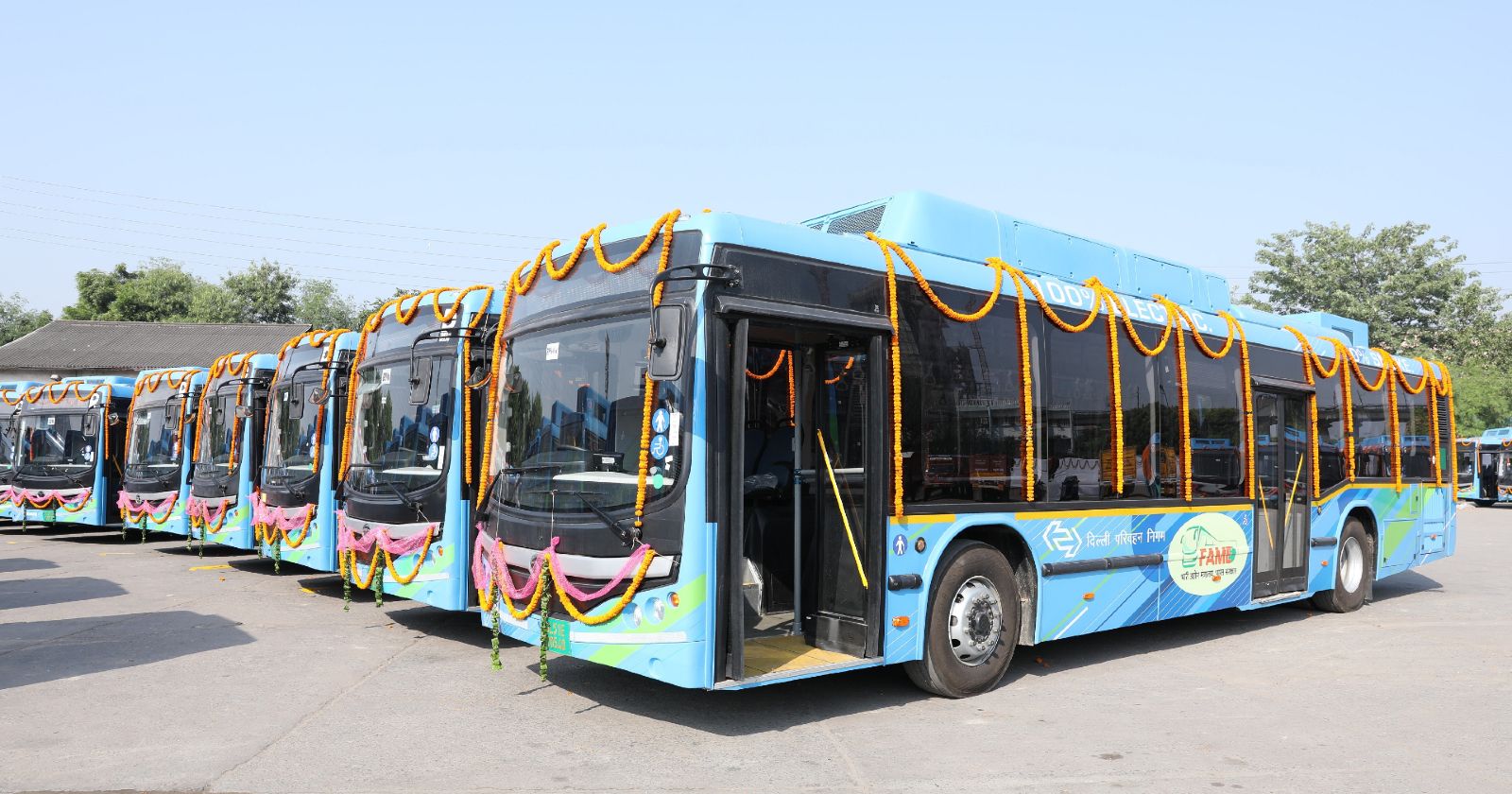 Delhi Postpones Electric Bus Launch Due to National Mourning